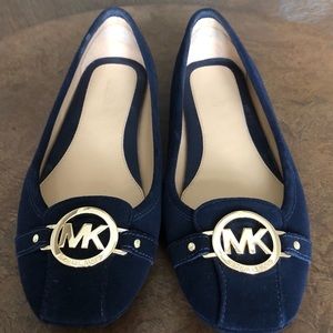 MK Michael Kors Saffiano Fulton Moc Flats 9M
